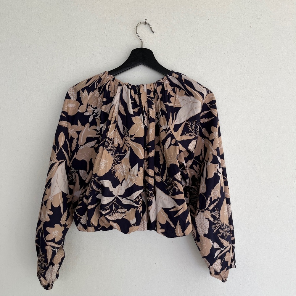 Jo Faulkner x Maeve Anthropologie Poplin Bubble Blouse XS - Picture 10 of 12